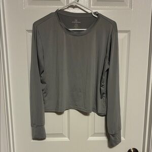 Essentials Gray Long Sleeve Top